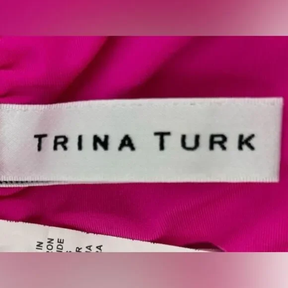 Trina Turk Sevilla V Plunge Strappy One Piece Swimsuit Sz. 14 - Picture 6 of 11